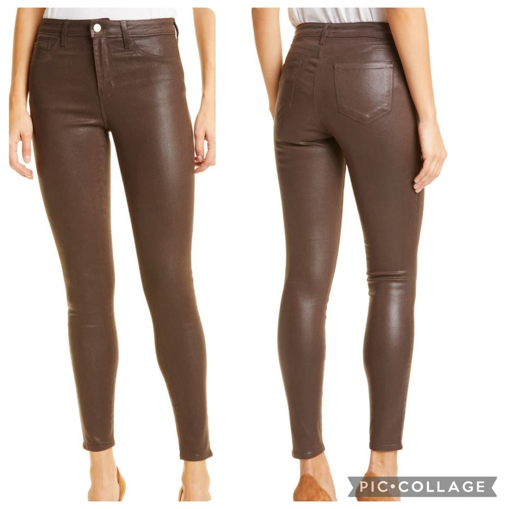 L’AGENCE Margot Coated Skinny Jeans